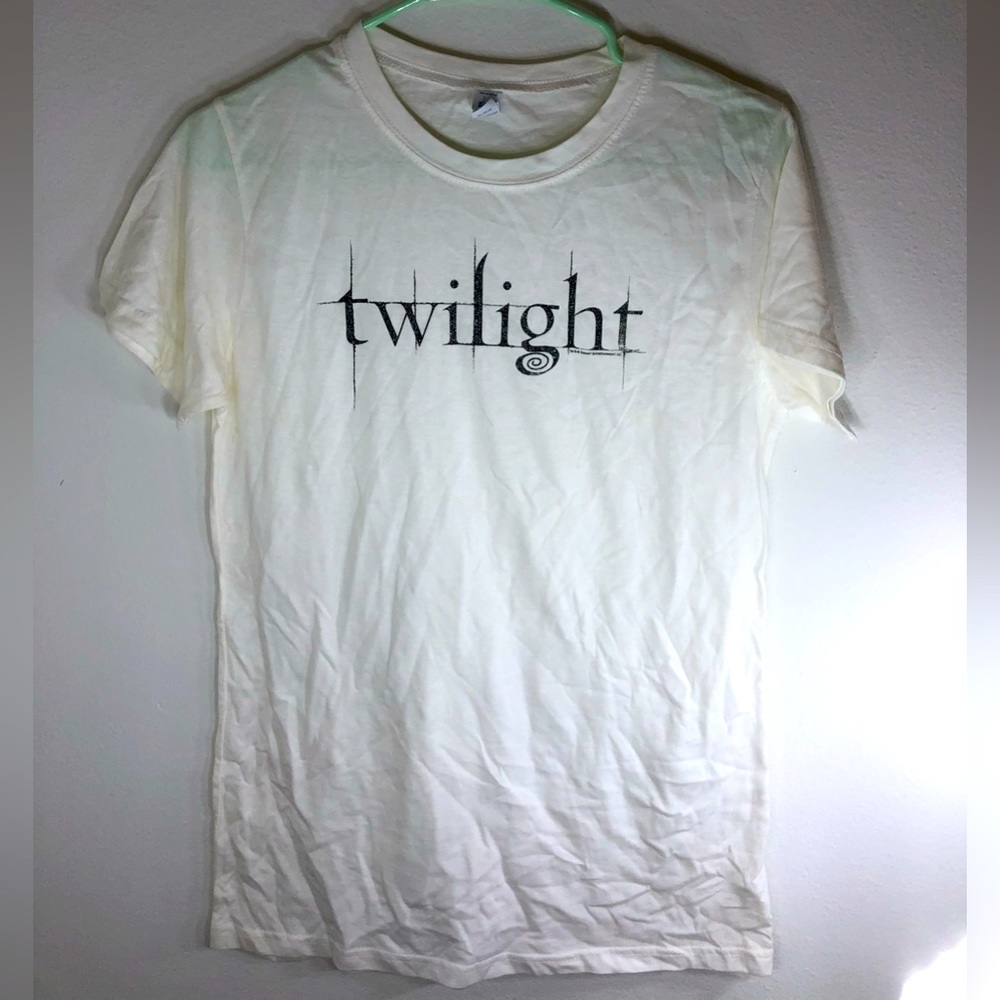 Twilight Movie Glitter Logo Graphic Tee Size Junior XXL White New